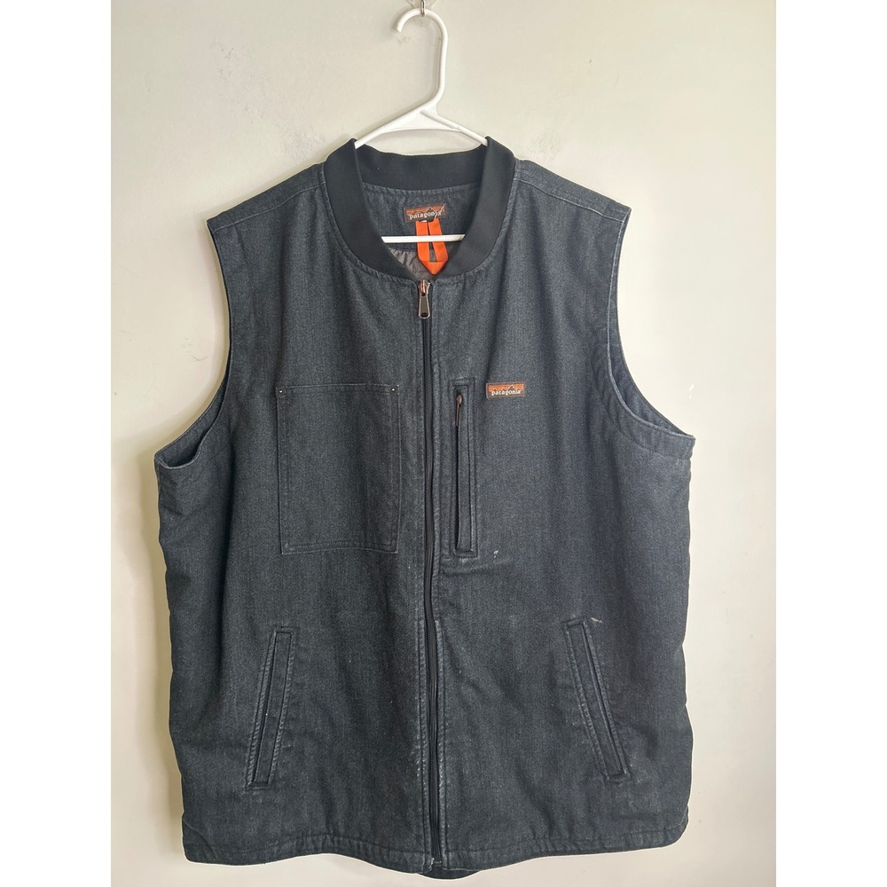 Patagonia Gray Iron Forge Hemp Canvas Vest Mens 2XL